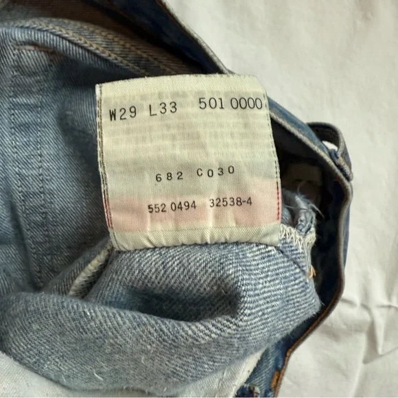 vintage 501xx Levis 501 USA made fit like 25 - Picture 9 of 10